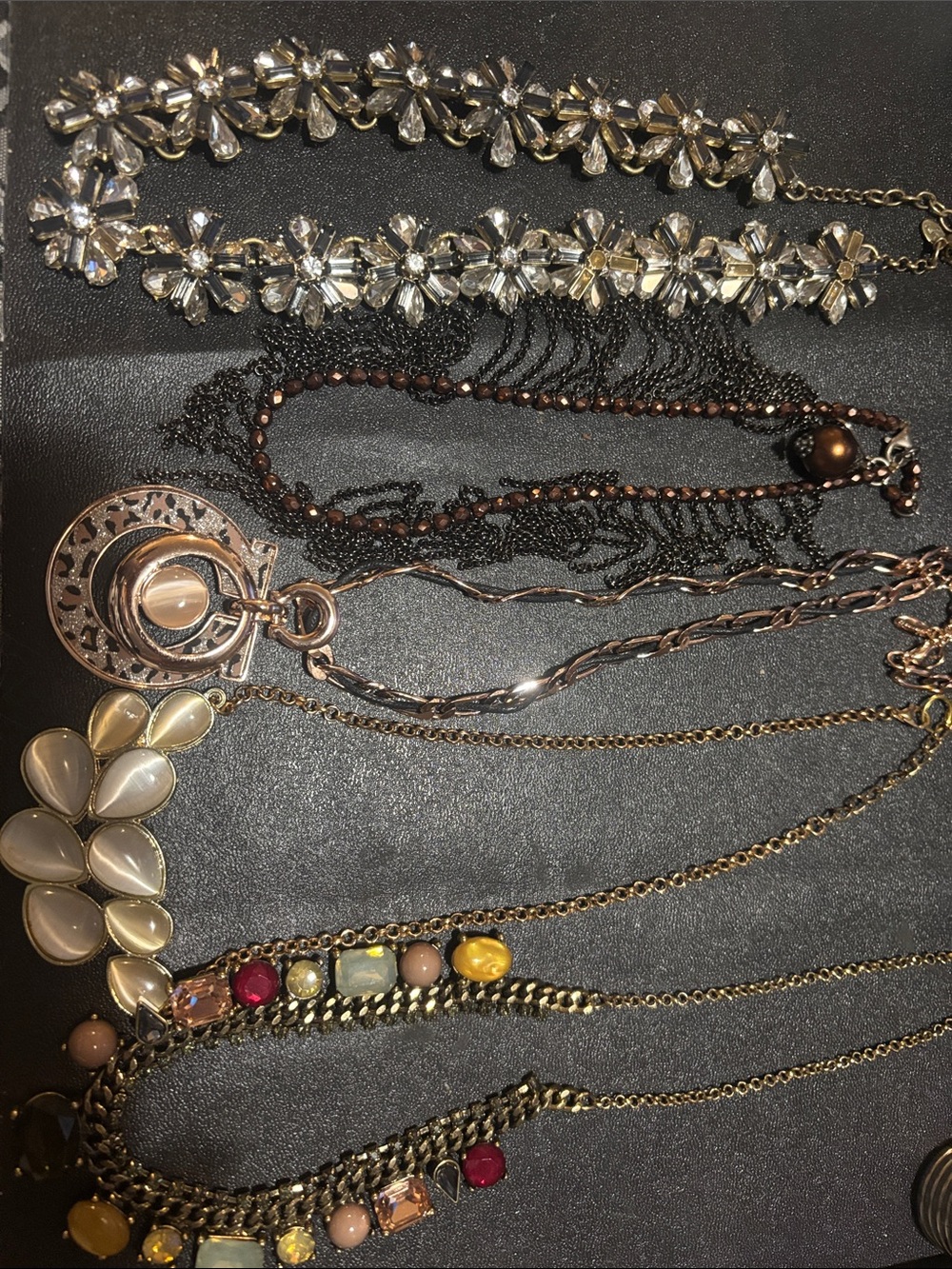 Five Costume Jewelry Necklaces - Most are branded